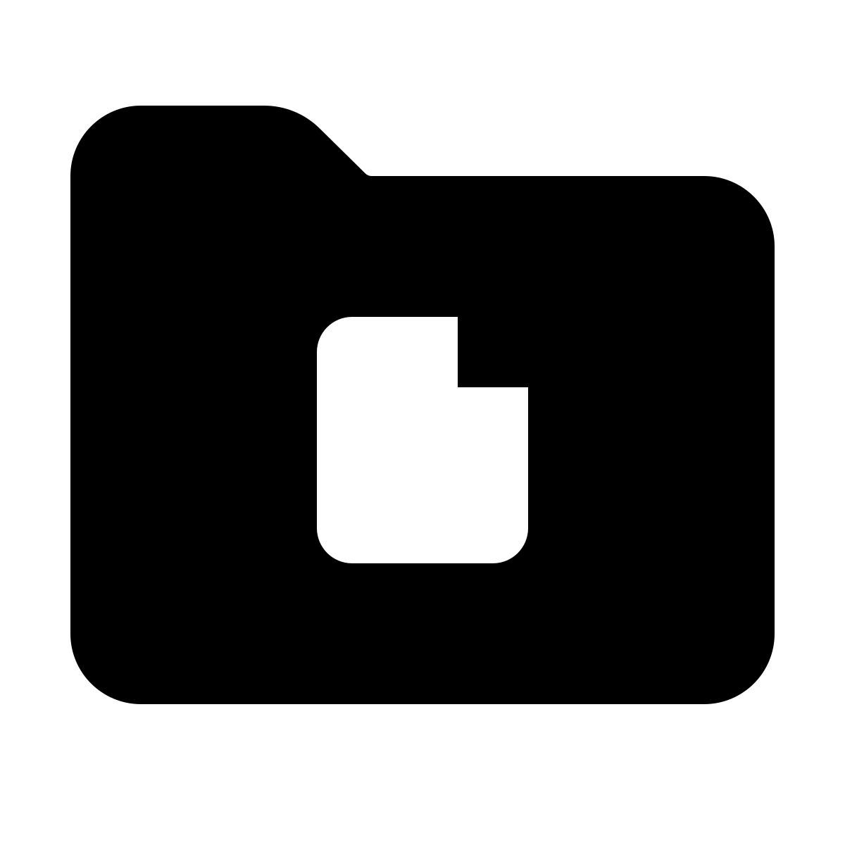 forma light filled style 문서 폴더 icon