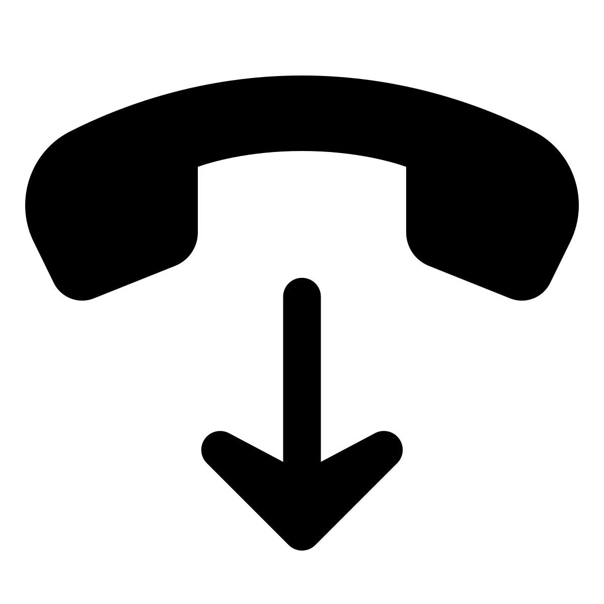 forma light filled style end call icon