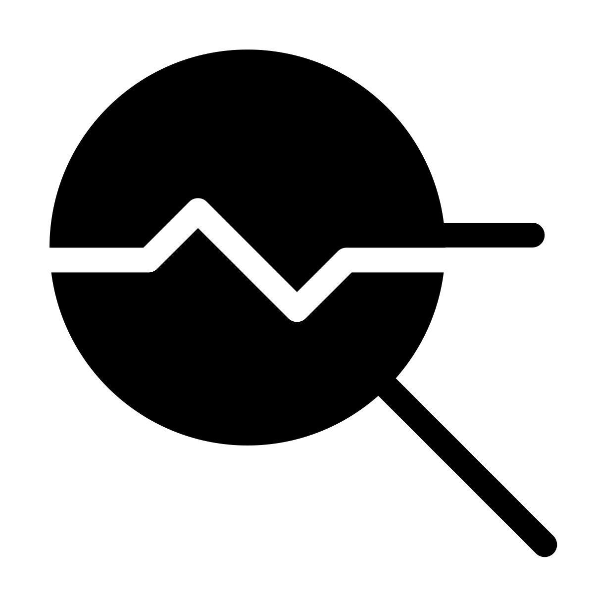 forma light filled style data analysis icon