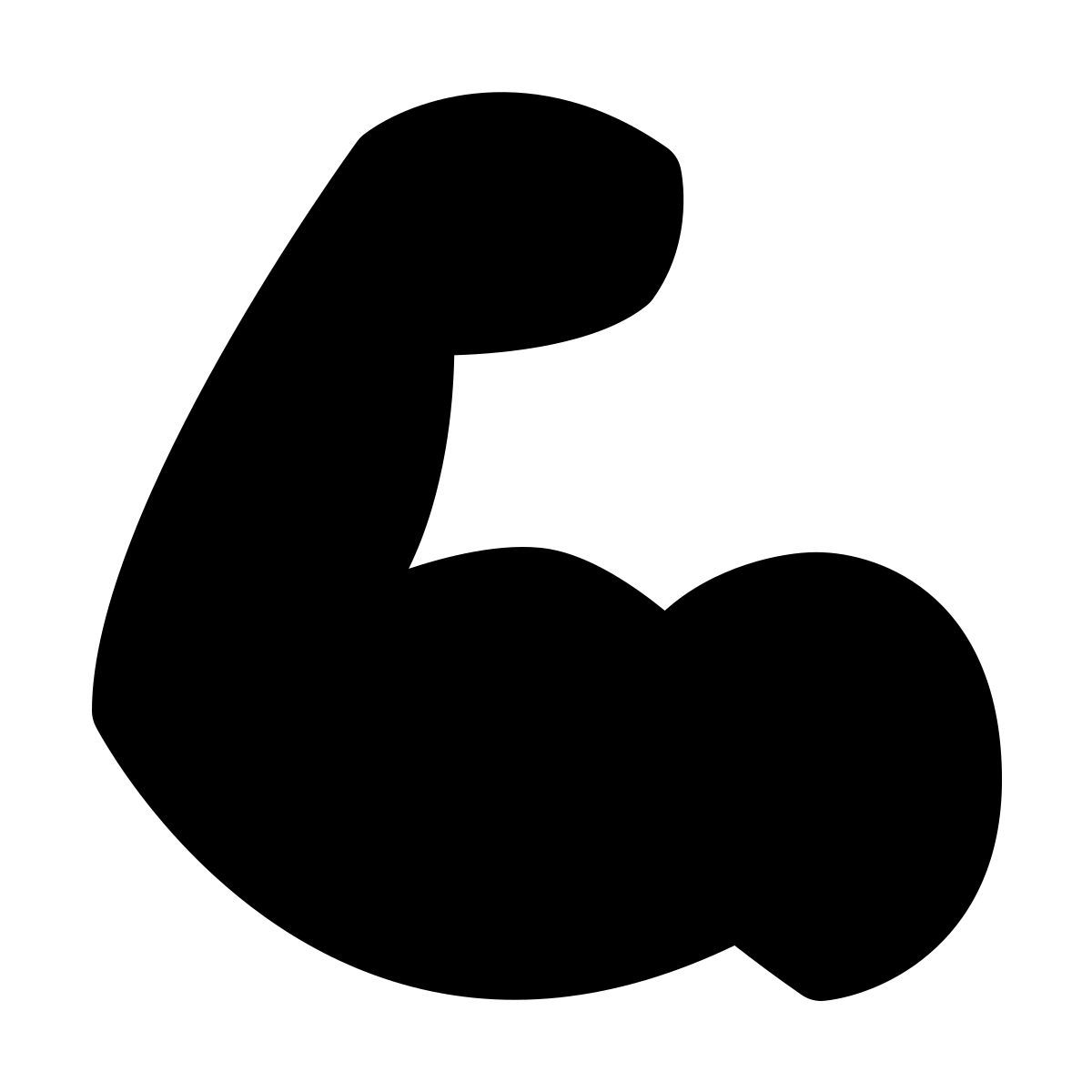 forma light filled style flessione del bicipite icon