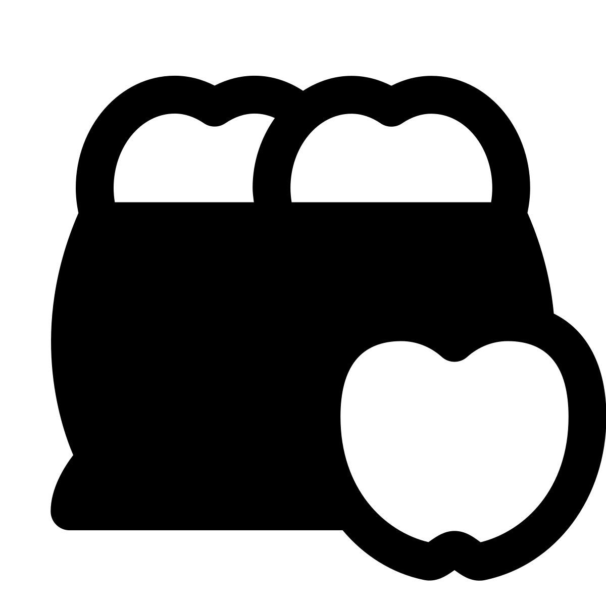 forma light filled style 水果袋 icon