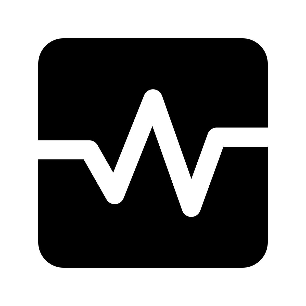 forma light filled style heart monitor icon
