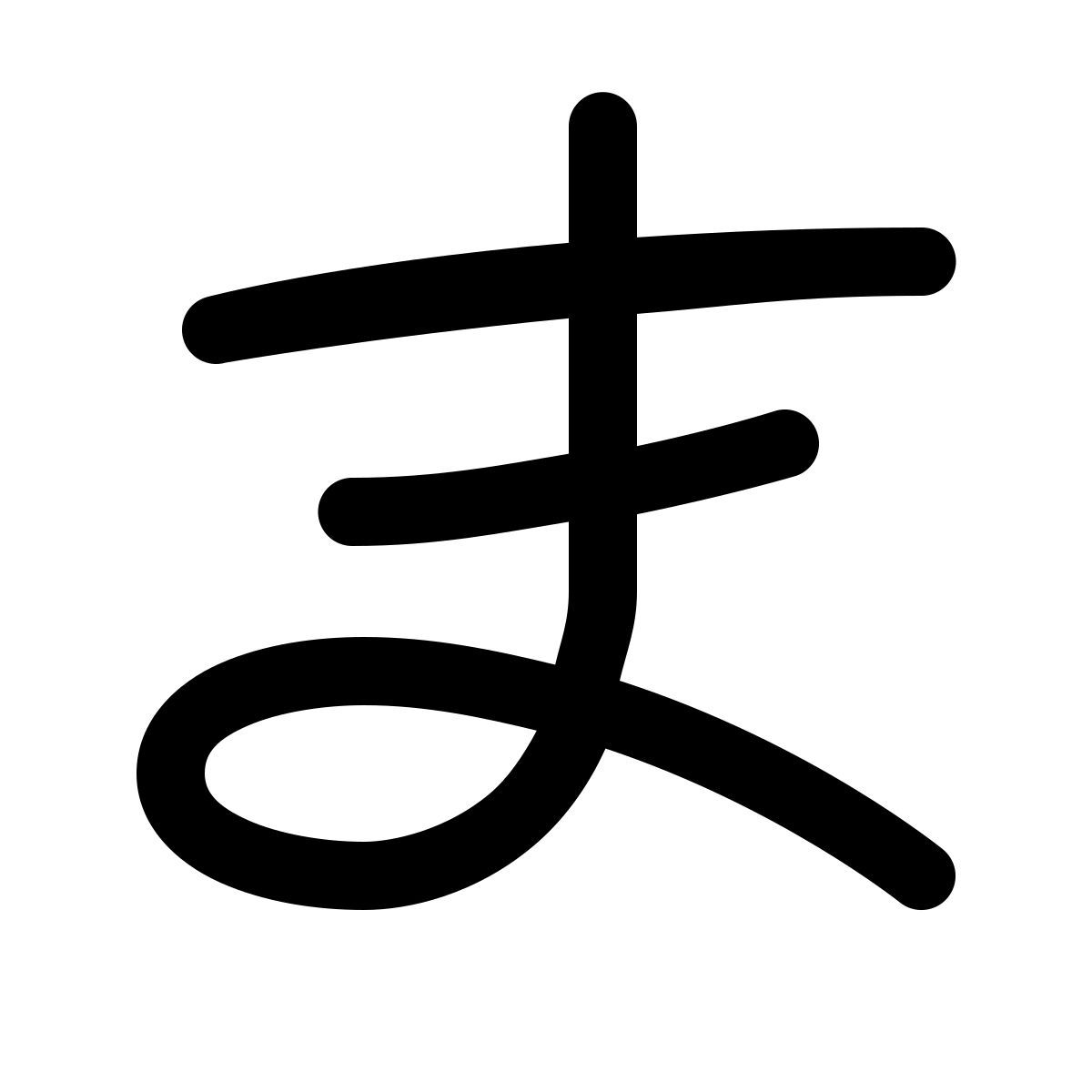 forma light filled style 平假名ma icon