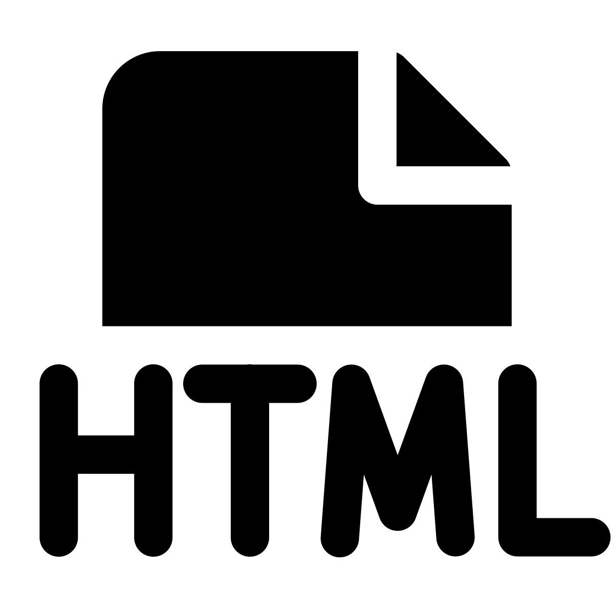 forma light filled style tipo de ficheiro html icon