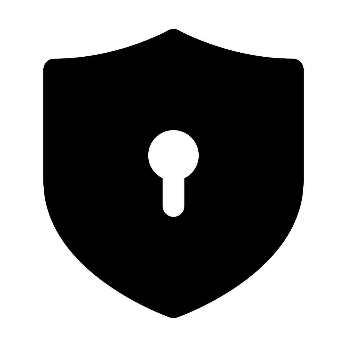 forma light filled style seguridad icon