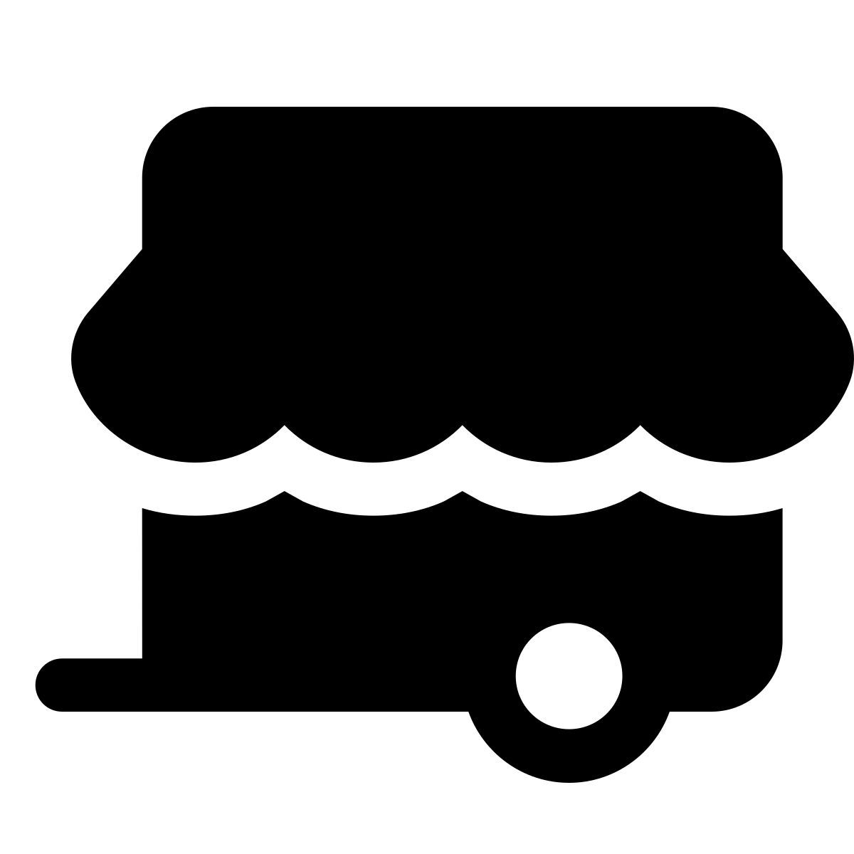 forma light filled style kiosk on wheels icon