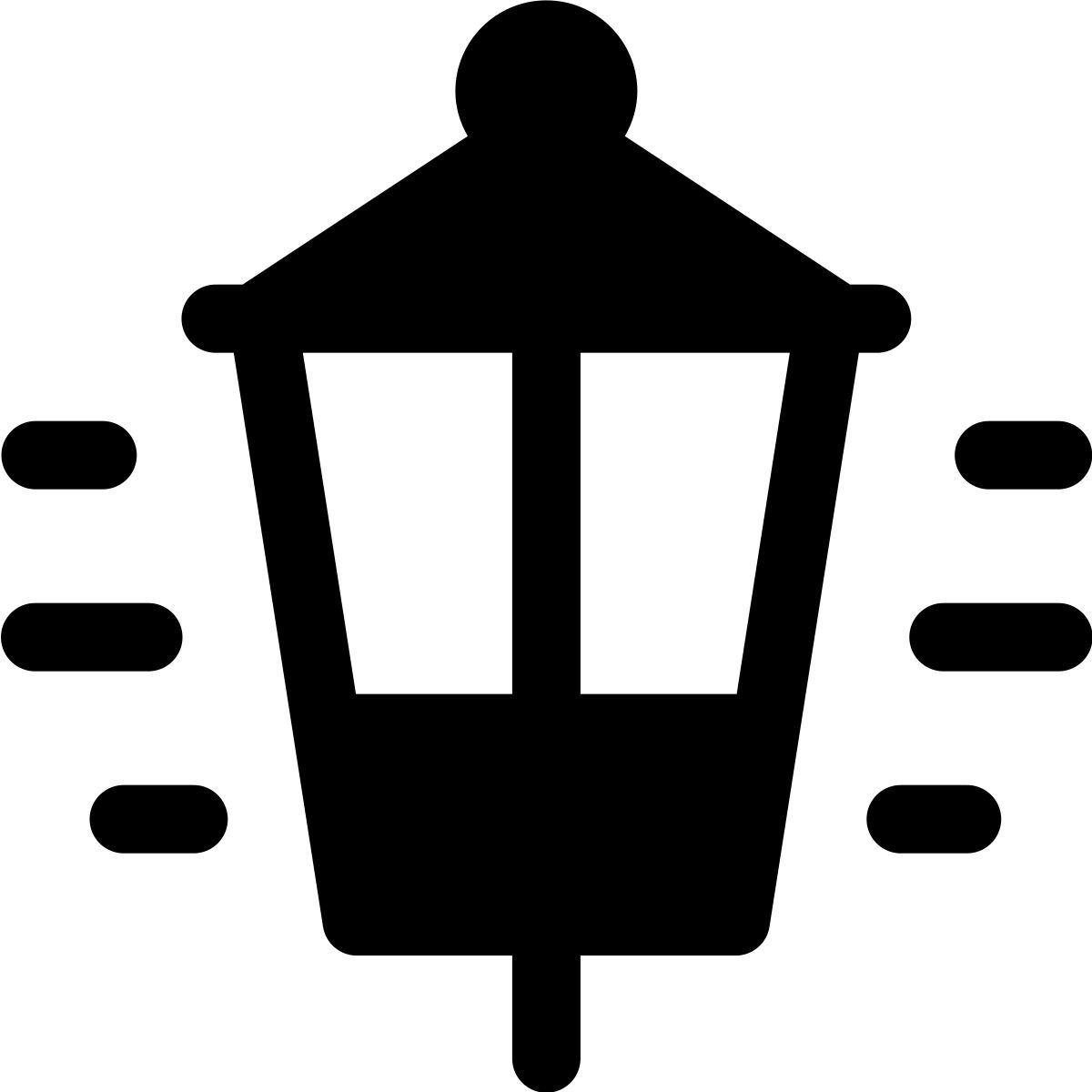 forma light filled style lamp post on icon