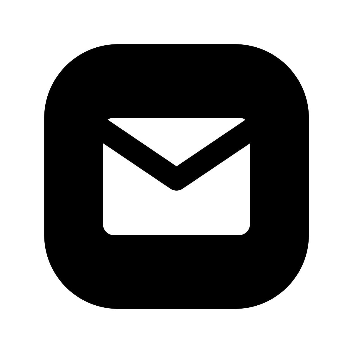 forma light filled style mensaje en cuadrado icon