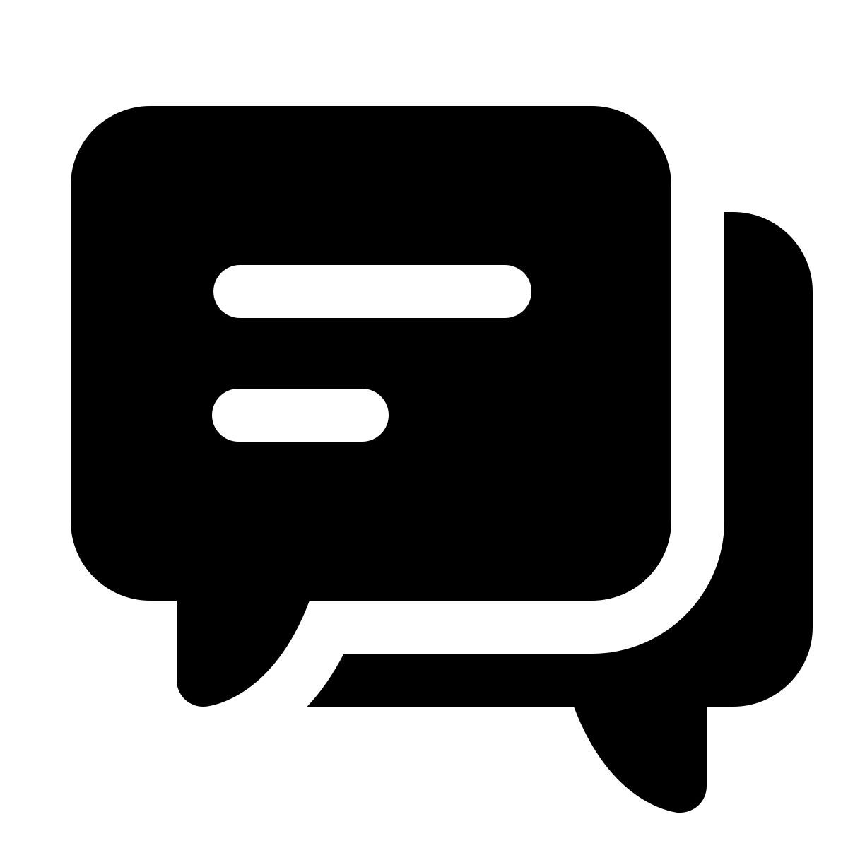 forma light filled style messaging icon