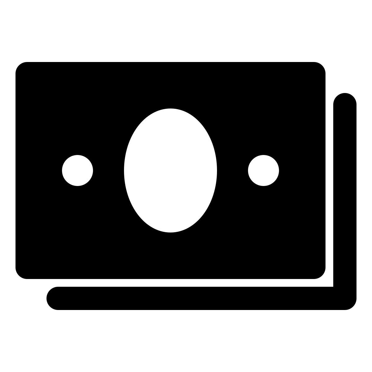 forma light filled style cash icon