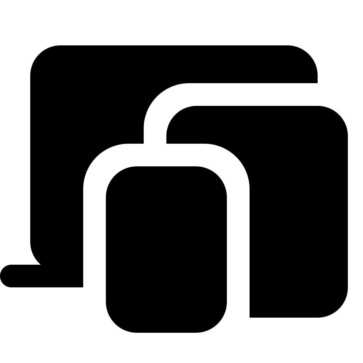 forma light filled style multiple devices icon