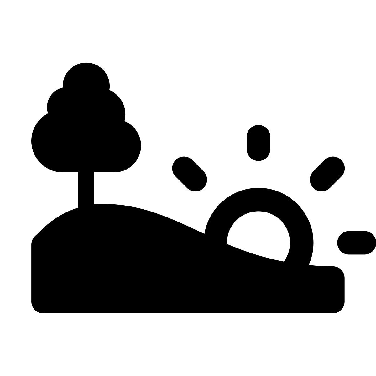 forma light filled style nature icon