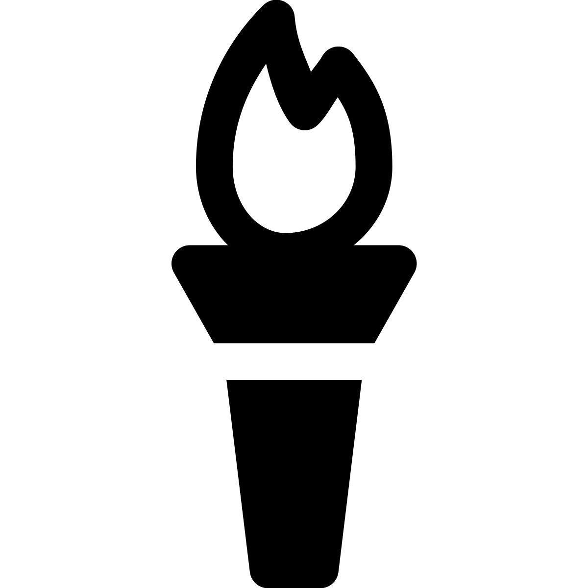 forma light filled style 올림픽 성화 icon