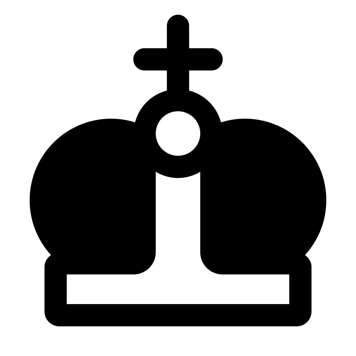 forma light filled style reina del reino unido icon