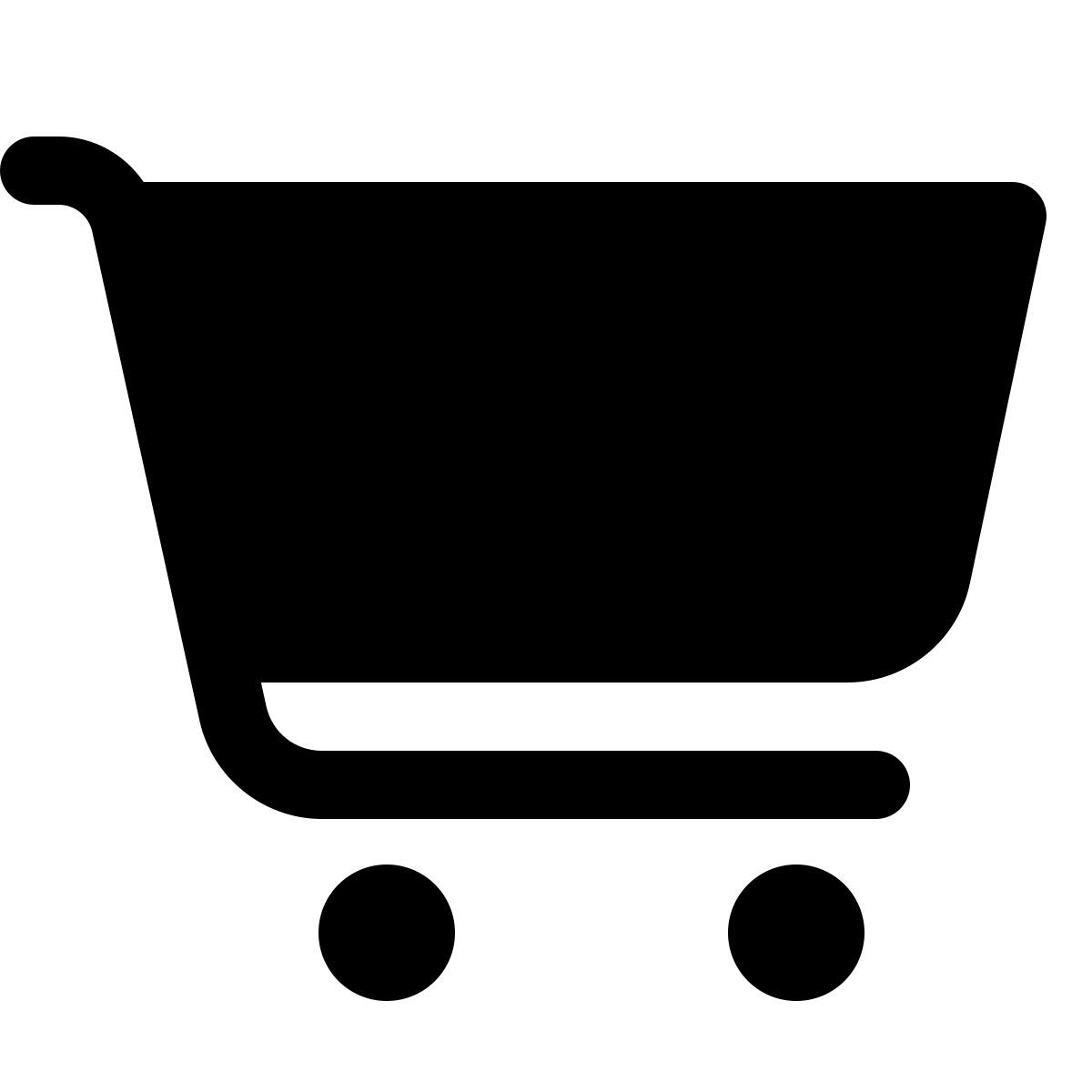 forma light filled style shopping cart icon