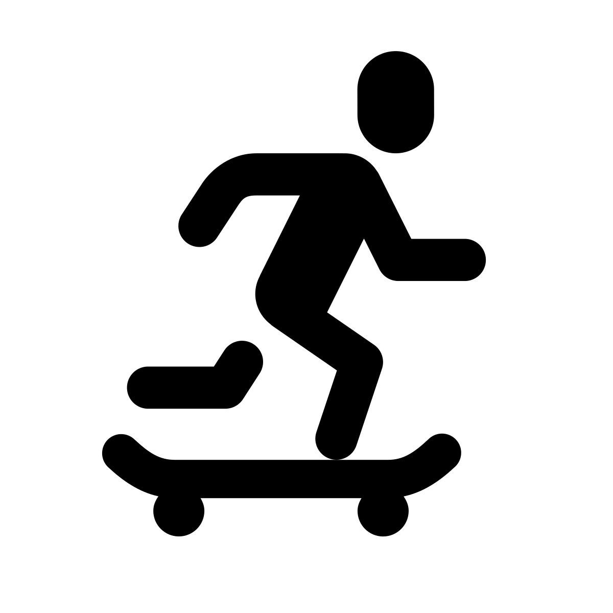 forma light filled style 스케이트 보드 icon