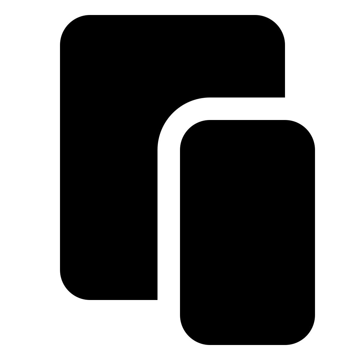 forma light filled style smartphone tablet icon