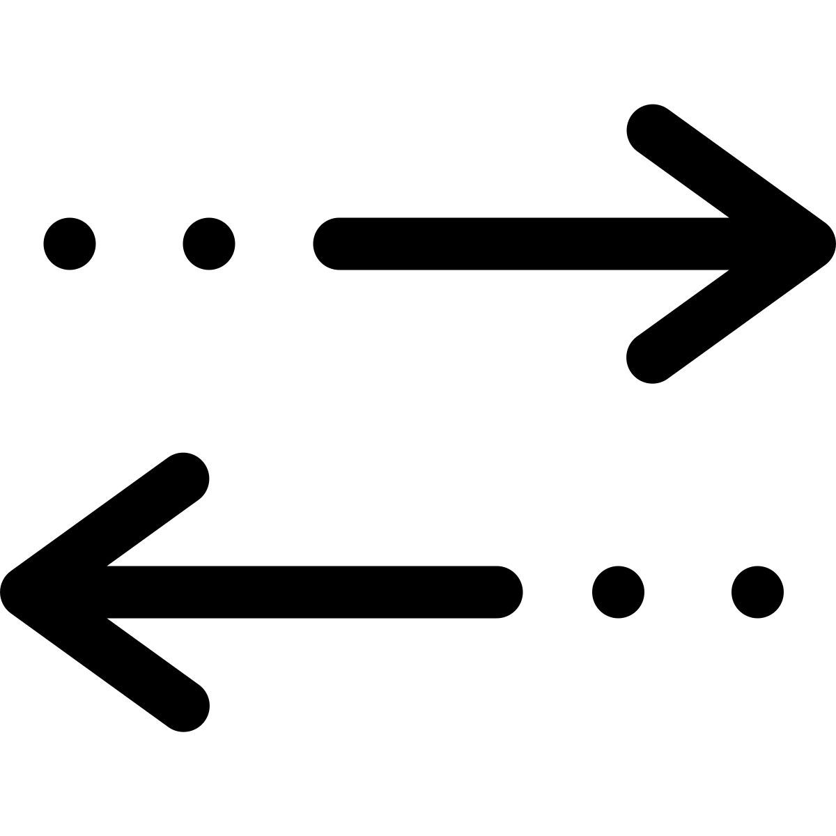 forma light filled style setas horizontais de classificação icon