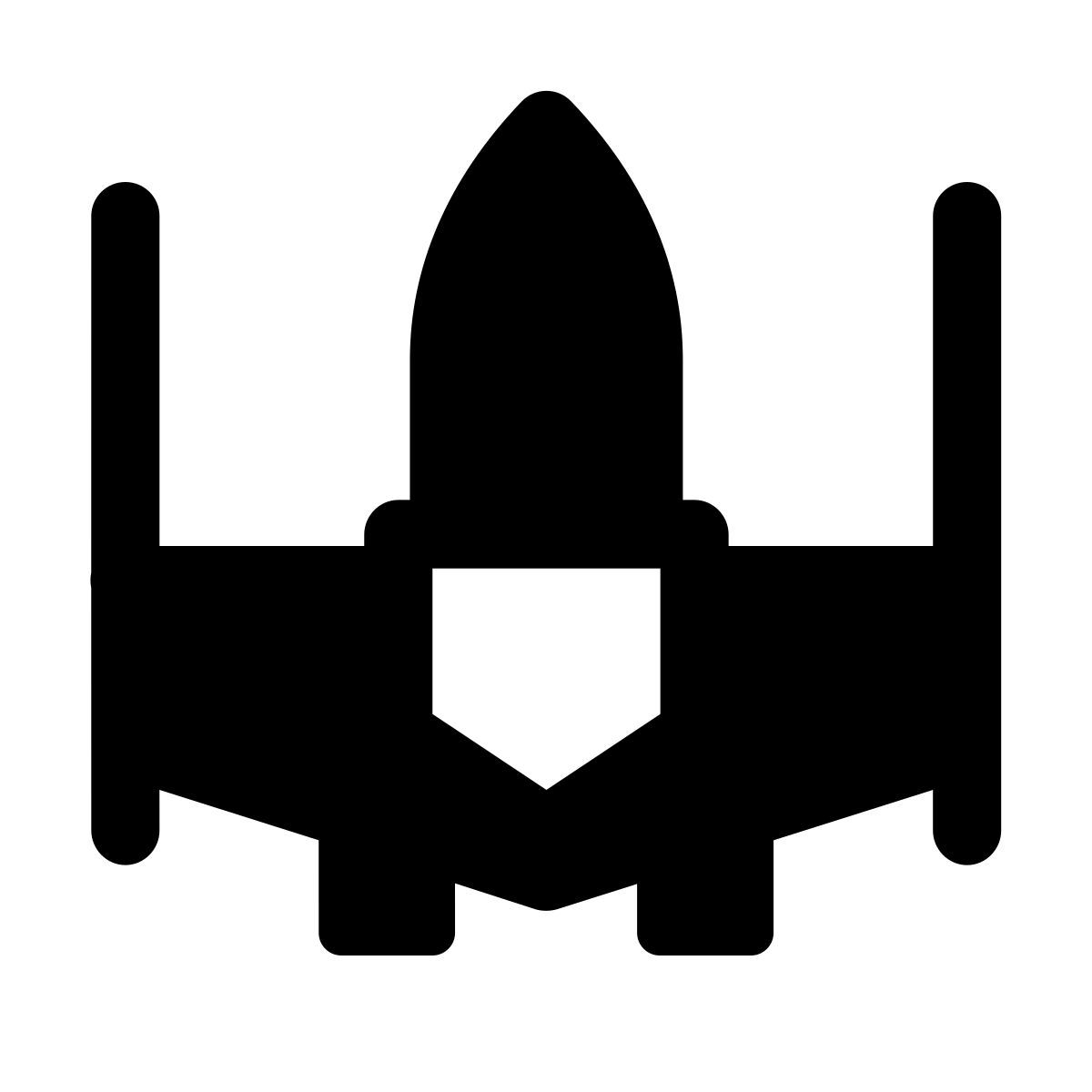 forma light filled style space fighter icon