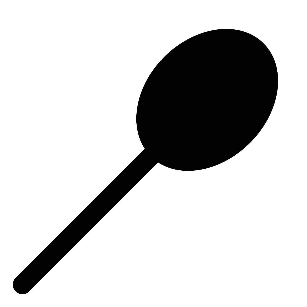 forma light filled style cuchara icon