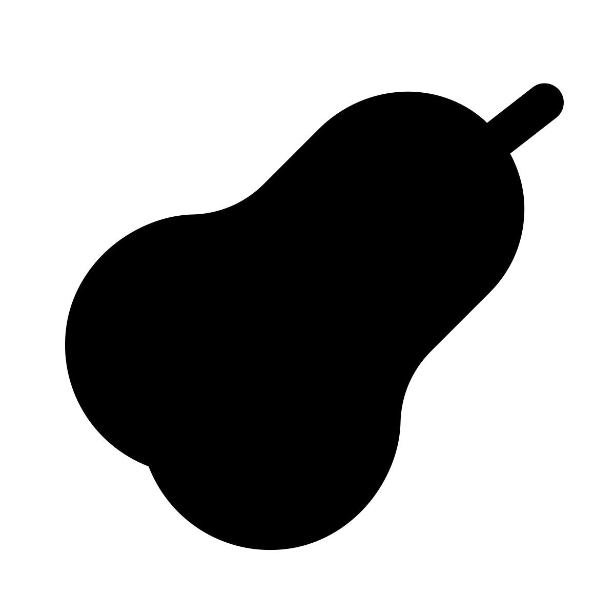 forma light filled style abóbora icon