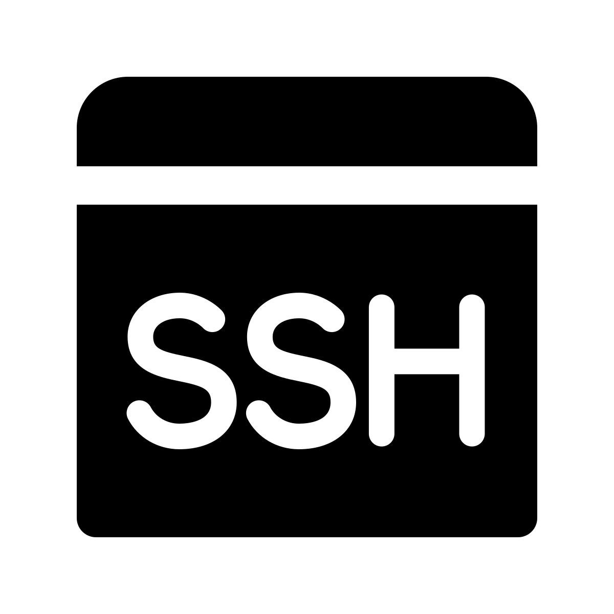 forma light filled style ssh icon