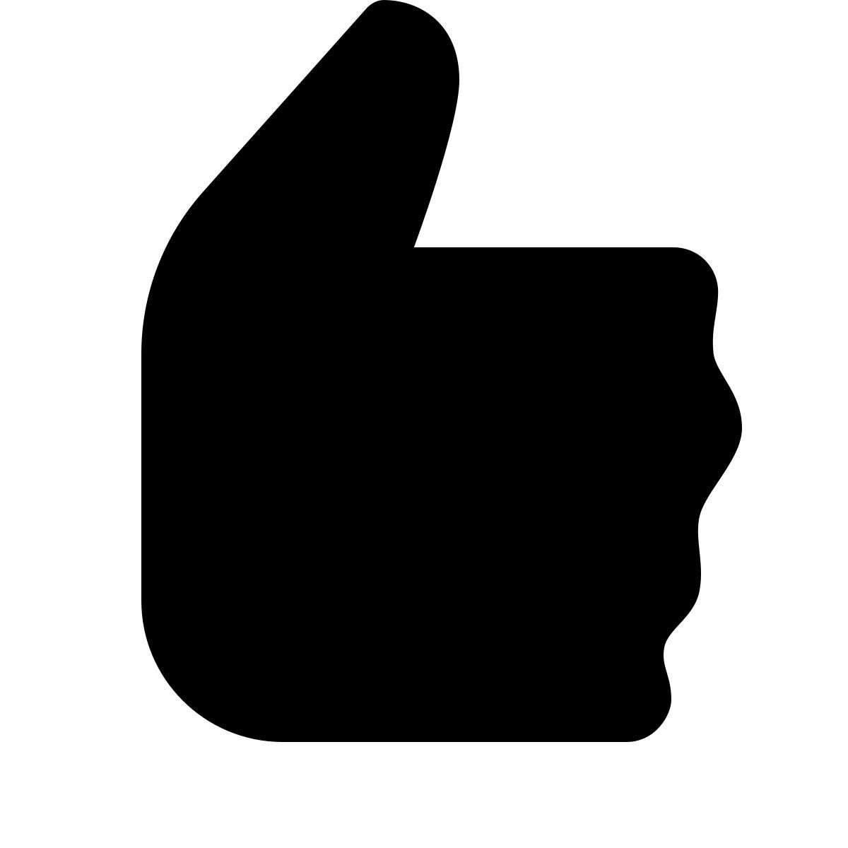 forma light filled style pouce en l'air icon