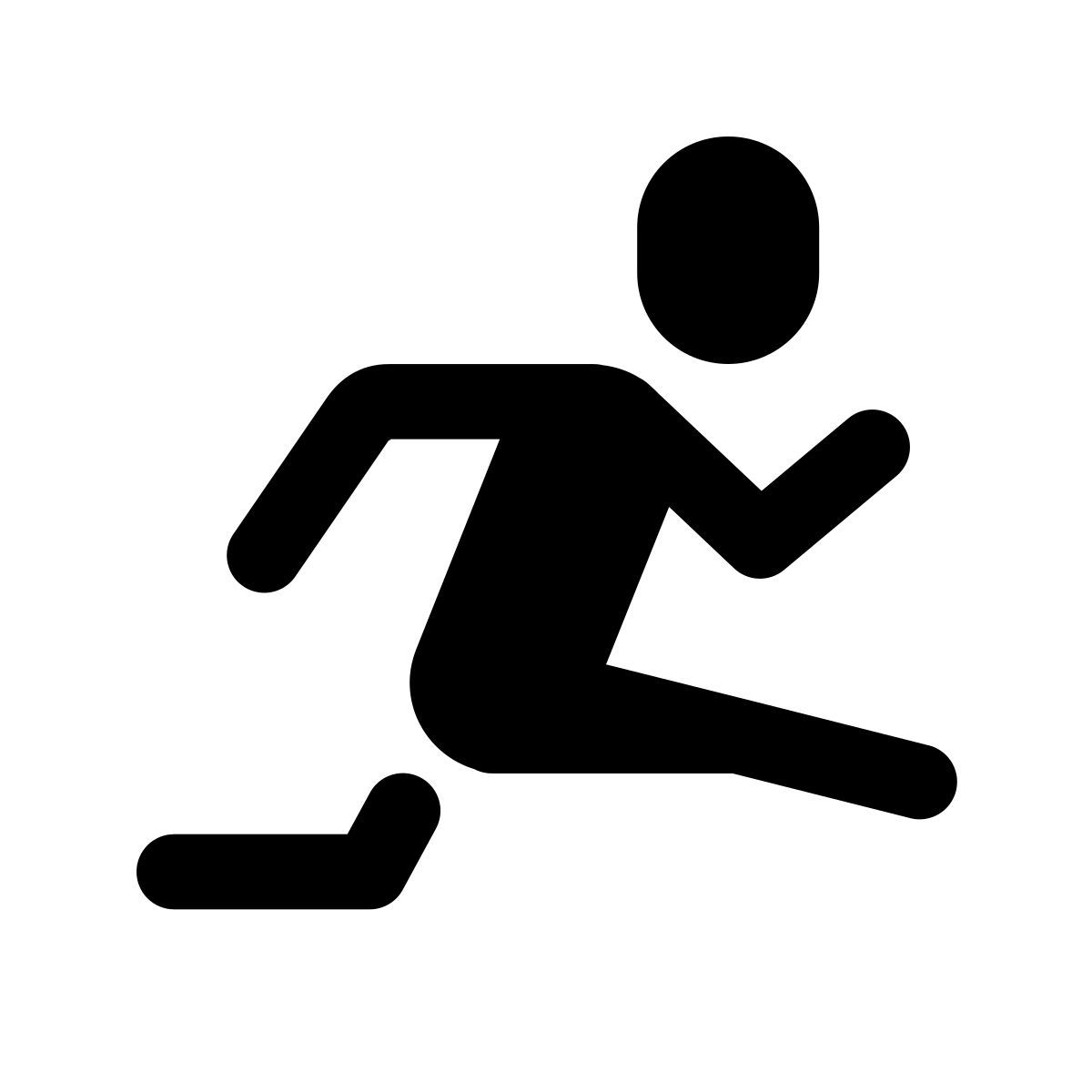 forma light filled style 육상 경기 icon