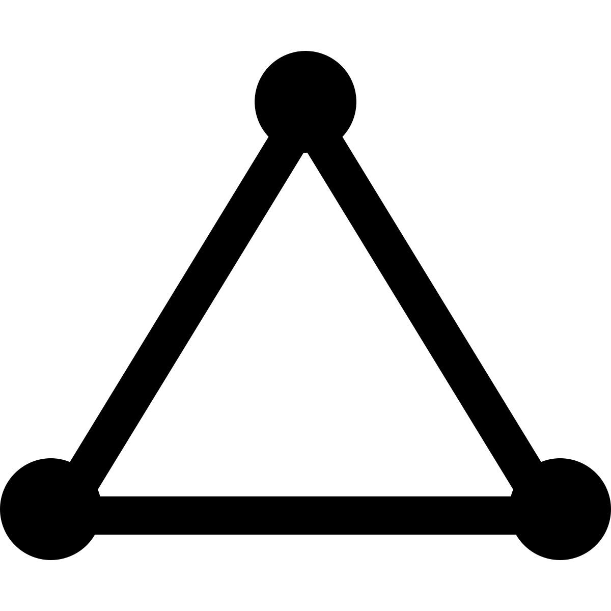 forma light filled style triangle icon