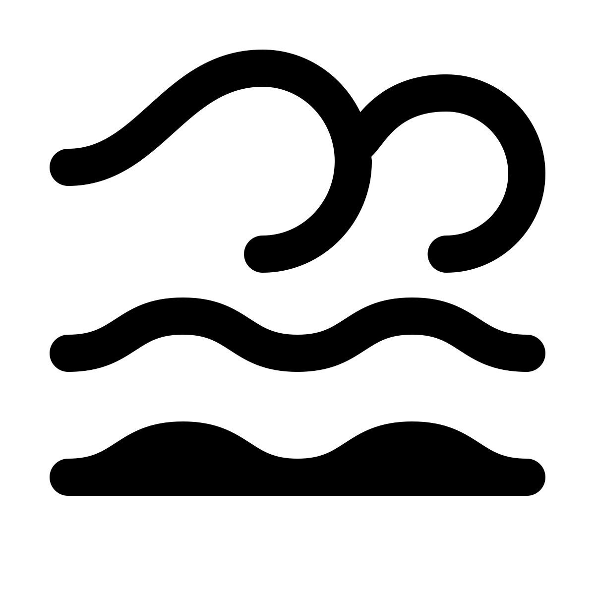 forma light filled style elemento agua icon