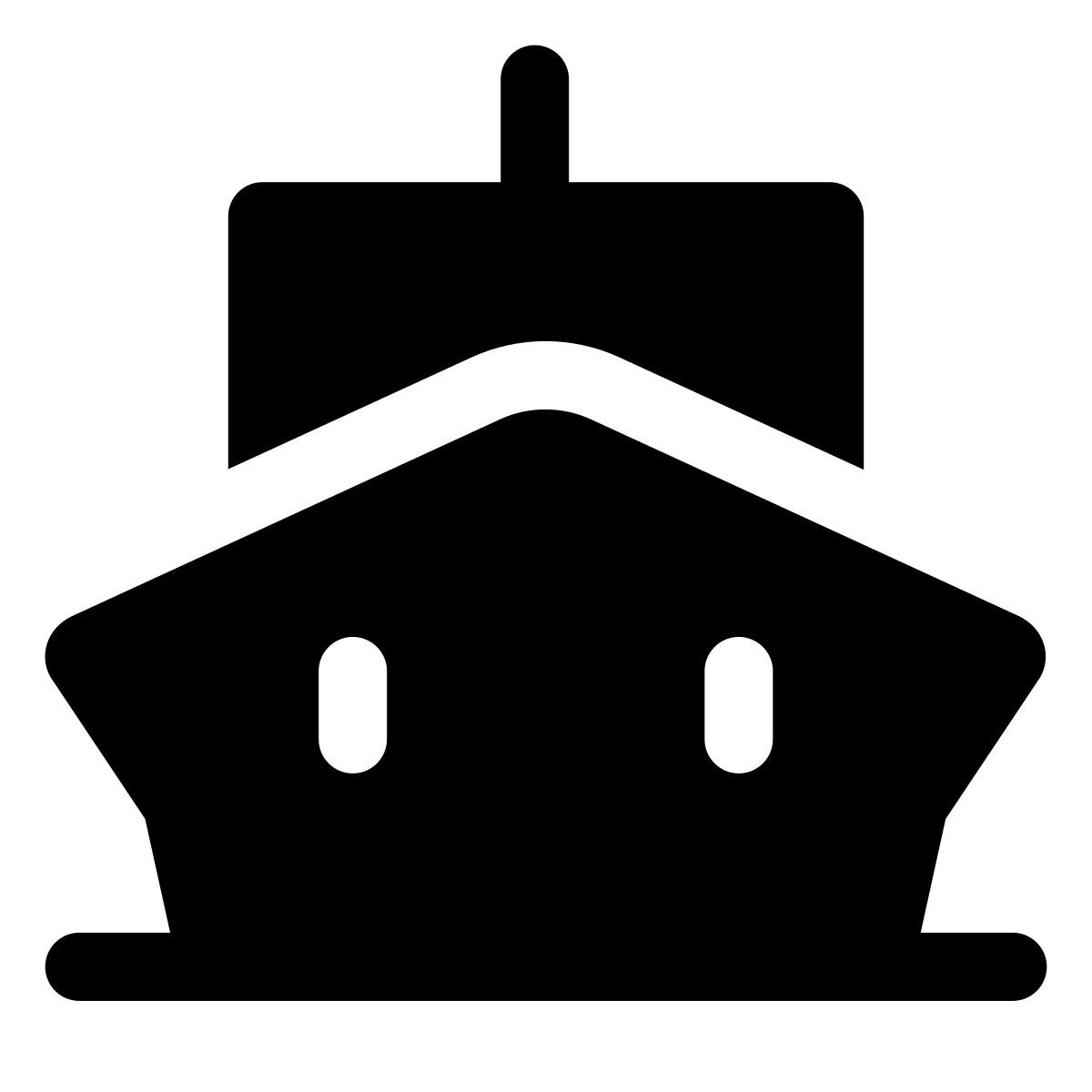 forma light filled style water transportation icon