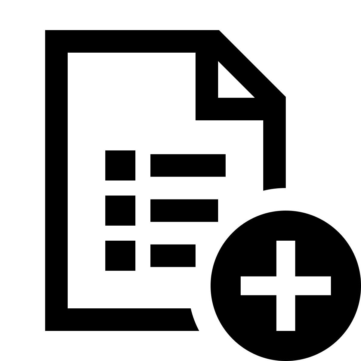 forma light sharp style add list icon