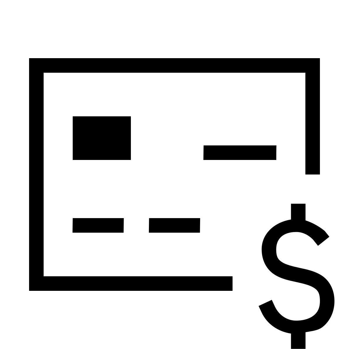 forma light sharp style dólar do cartão de banco icon