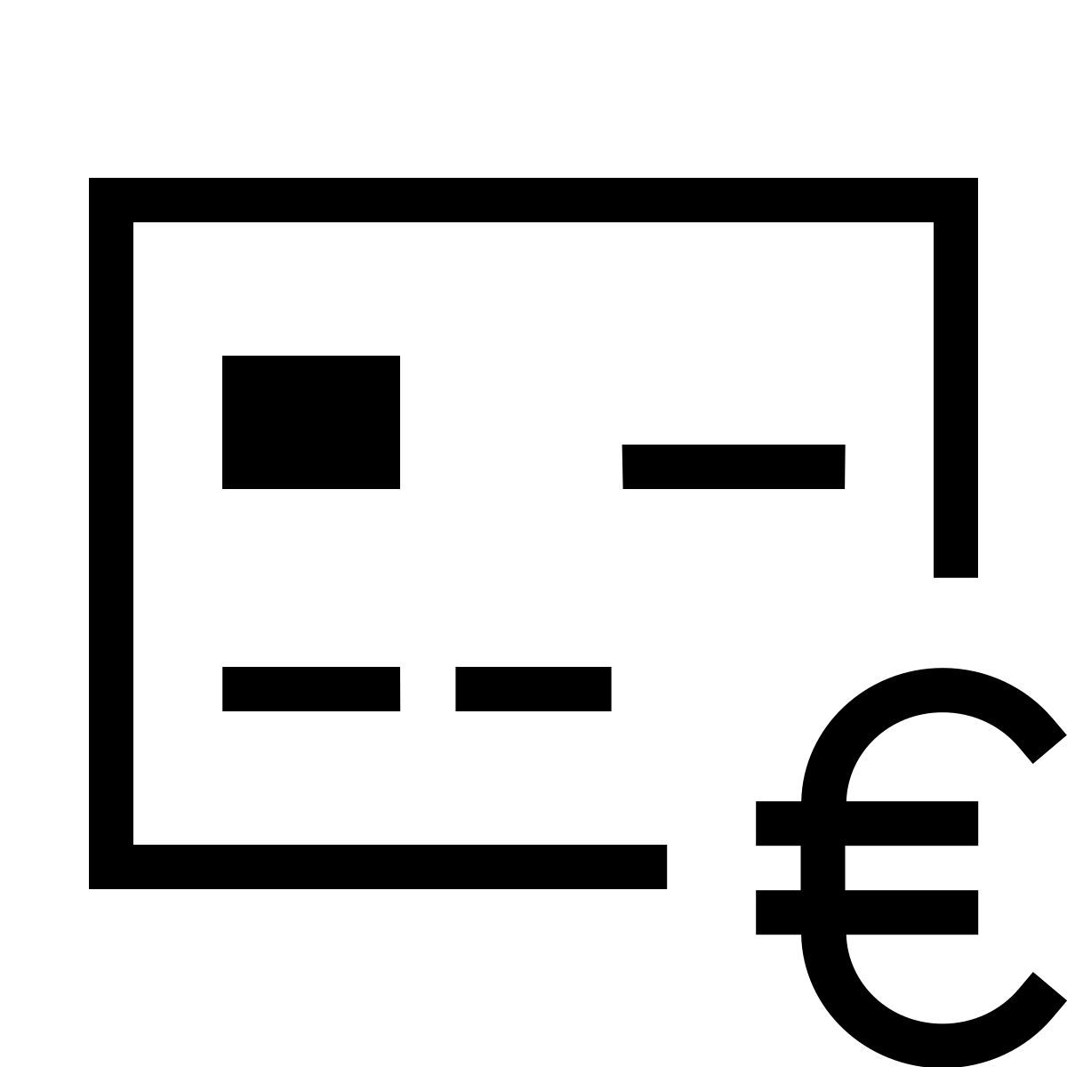 forma light sharp style tarjeta bancaria euro icon