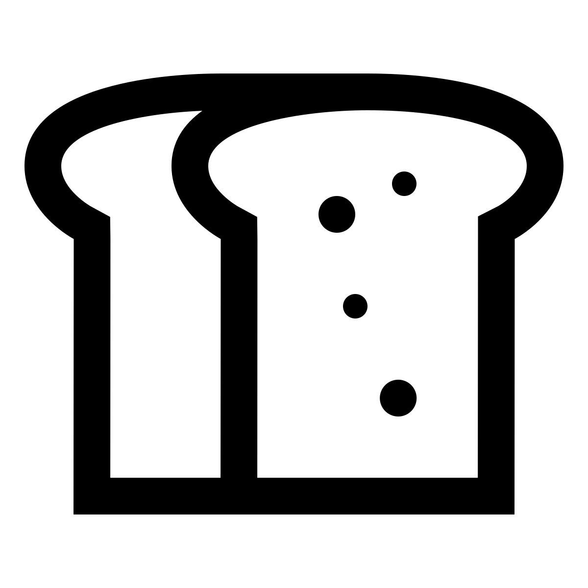 forma light sharp style hogaza de pan icon