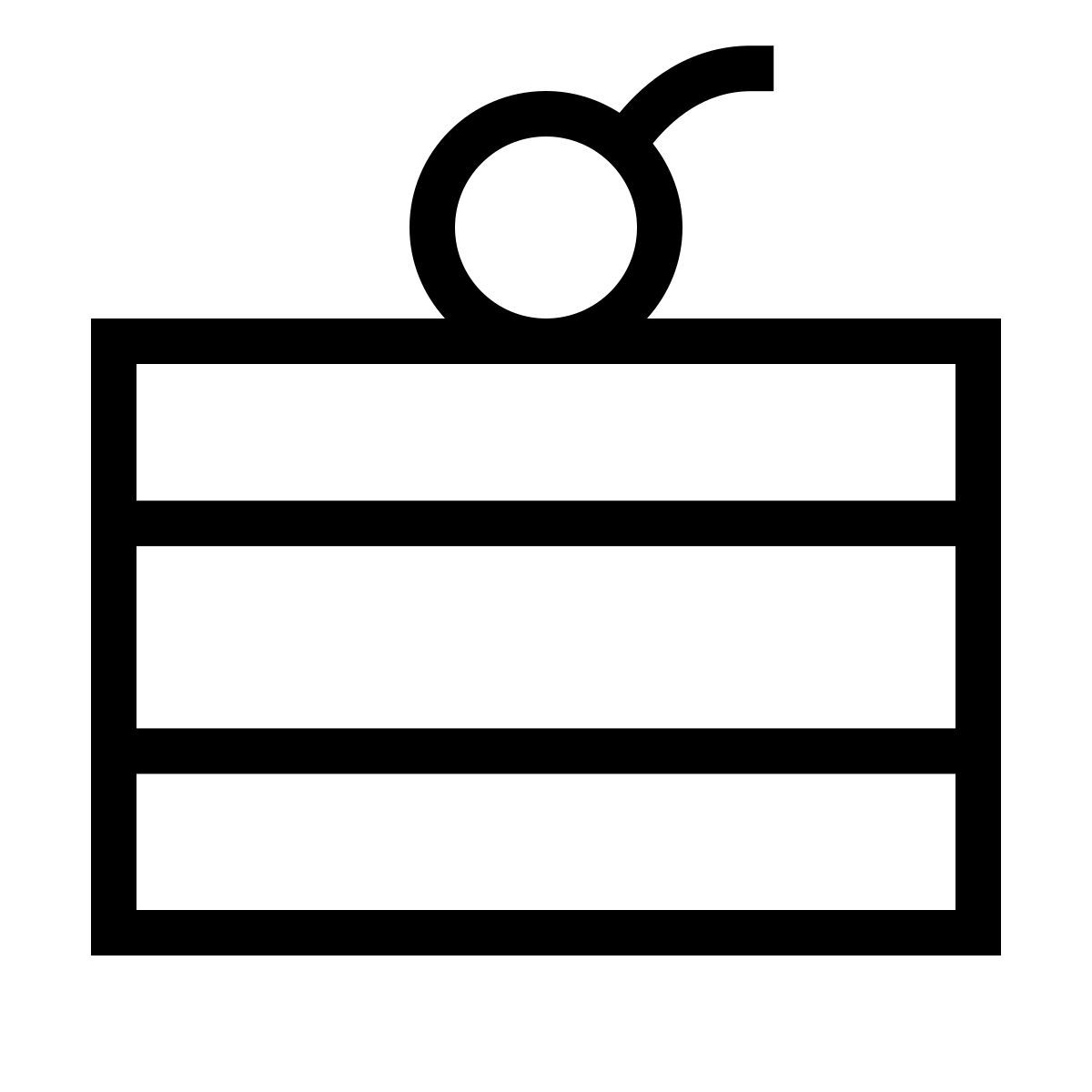 forma light sharp style 케이크 icon