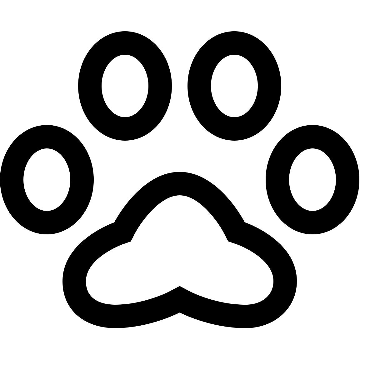 forma light sharp style huella de gato icon