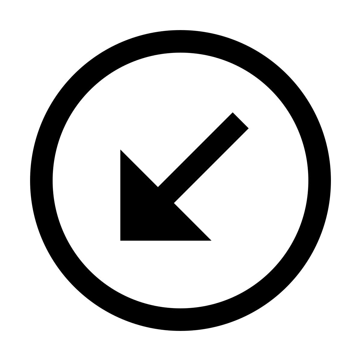 forma light sharp style unten links eingekreist icon