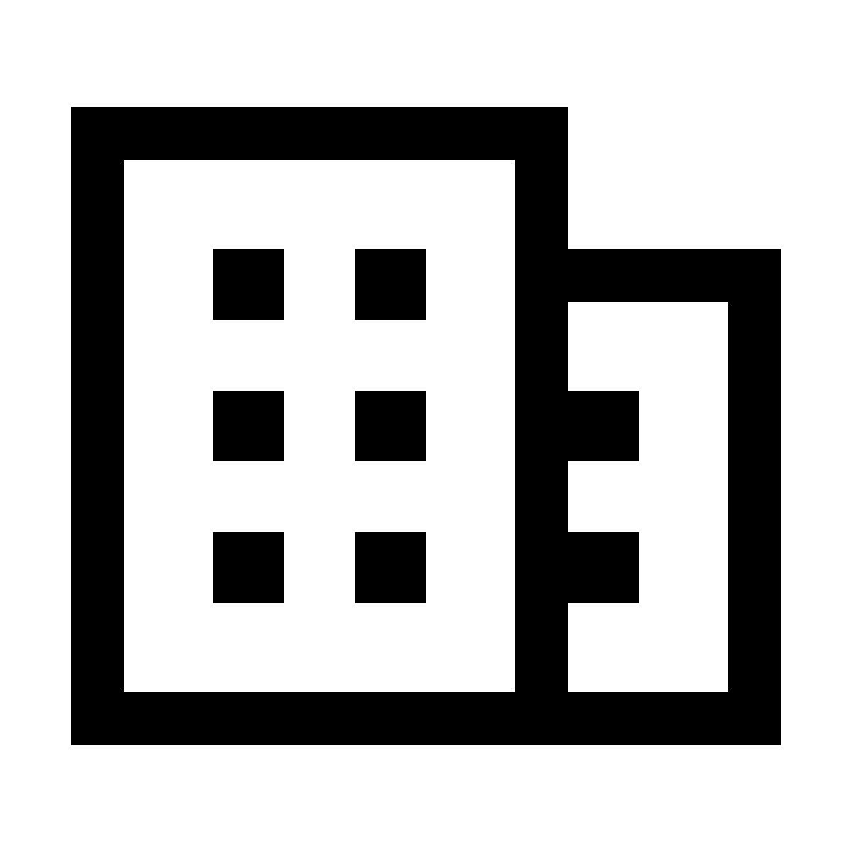 forma light sharp style 도시 건물 icon