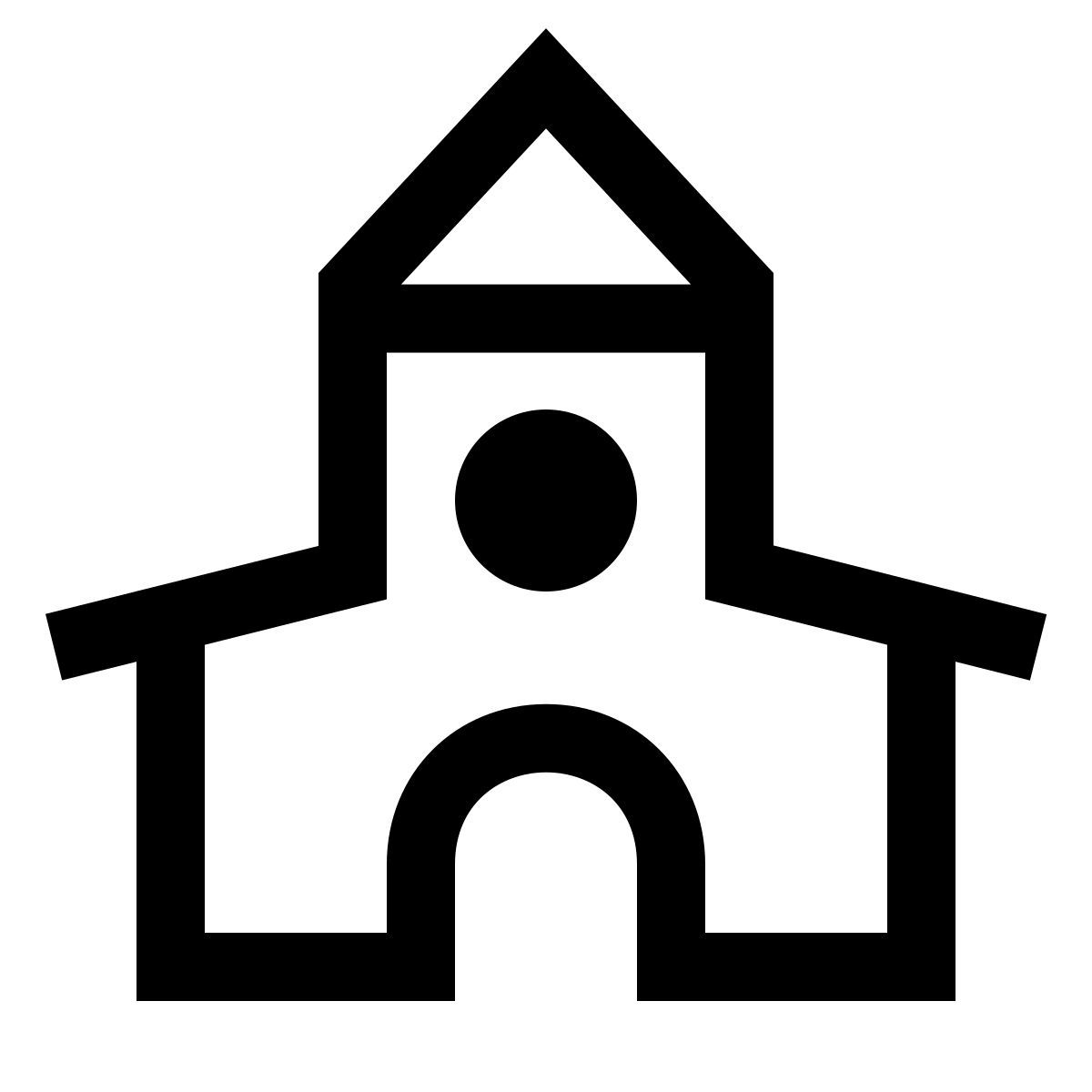 forma light sharp style city church icon