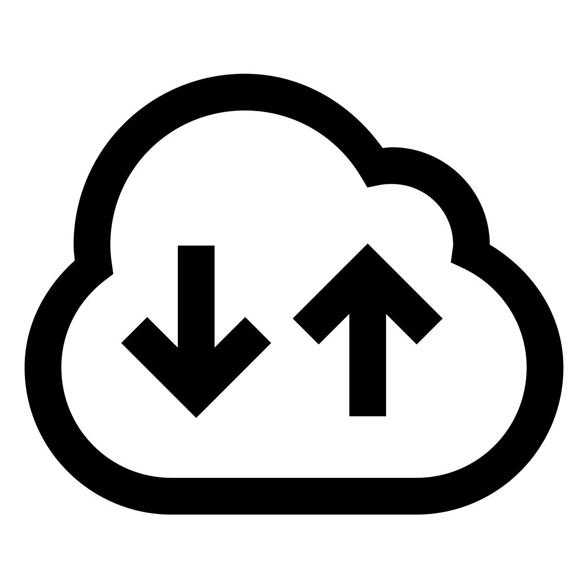 forma light sharp style cloud backup restore icon