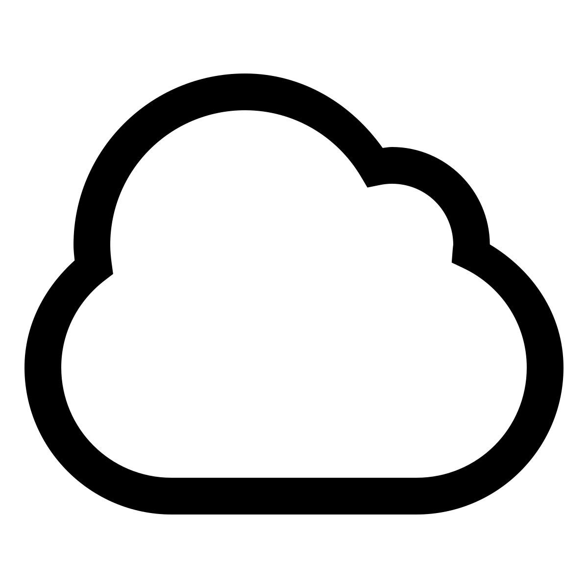 forma light sharp style cloud icon