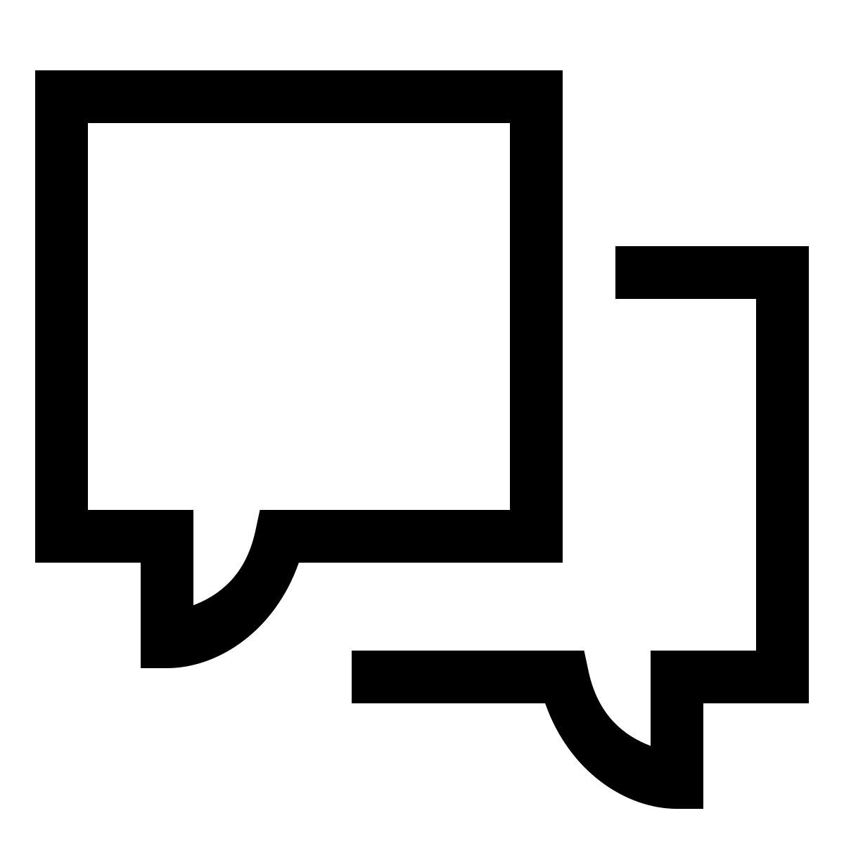 forma light sharp style communication icon