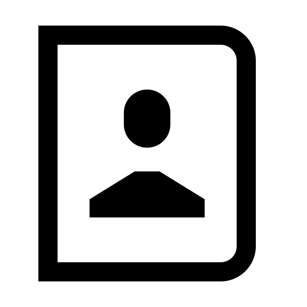 forma light sharp style contactos icon