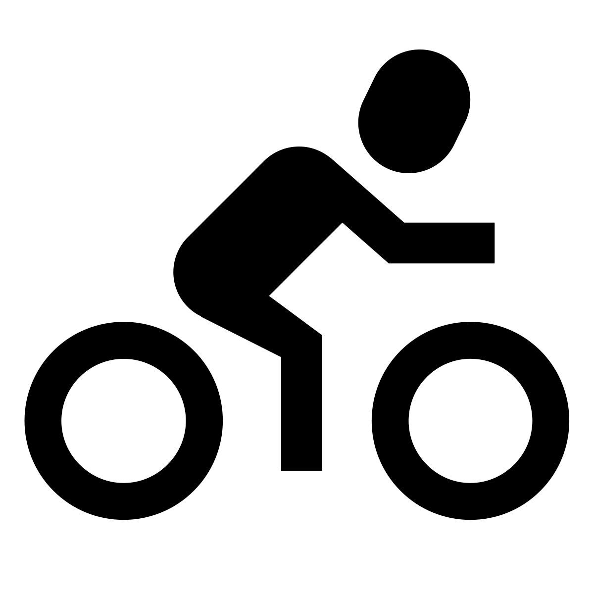 forma light sharp style radfahren auf straße icon