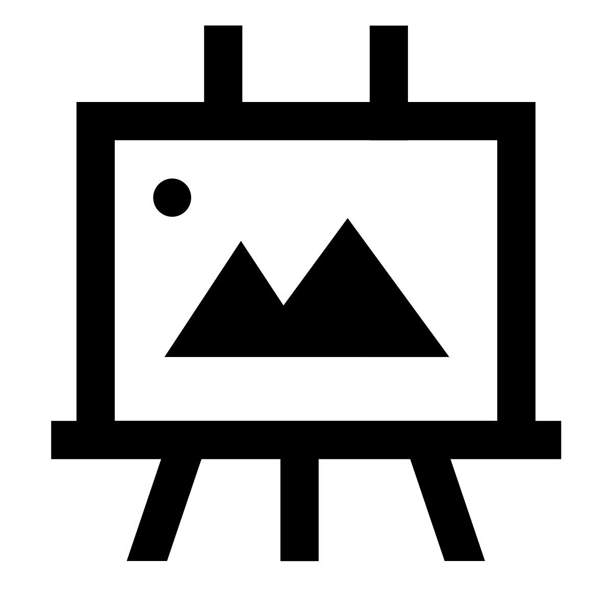 forma light sharp style easel icon