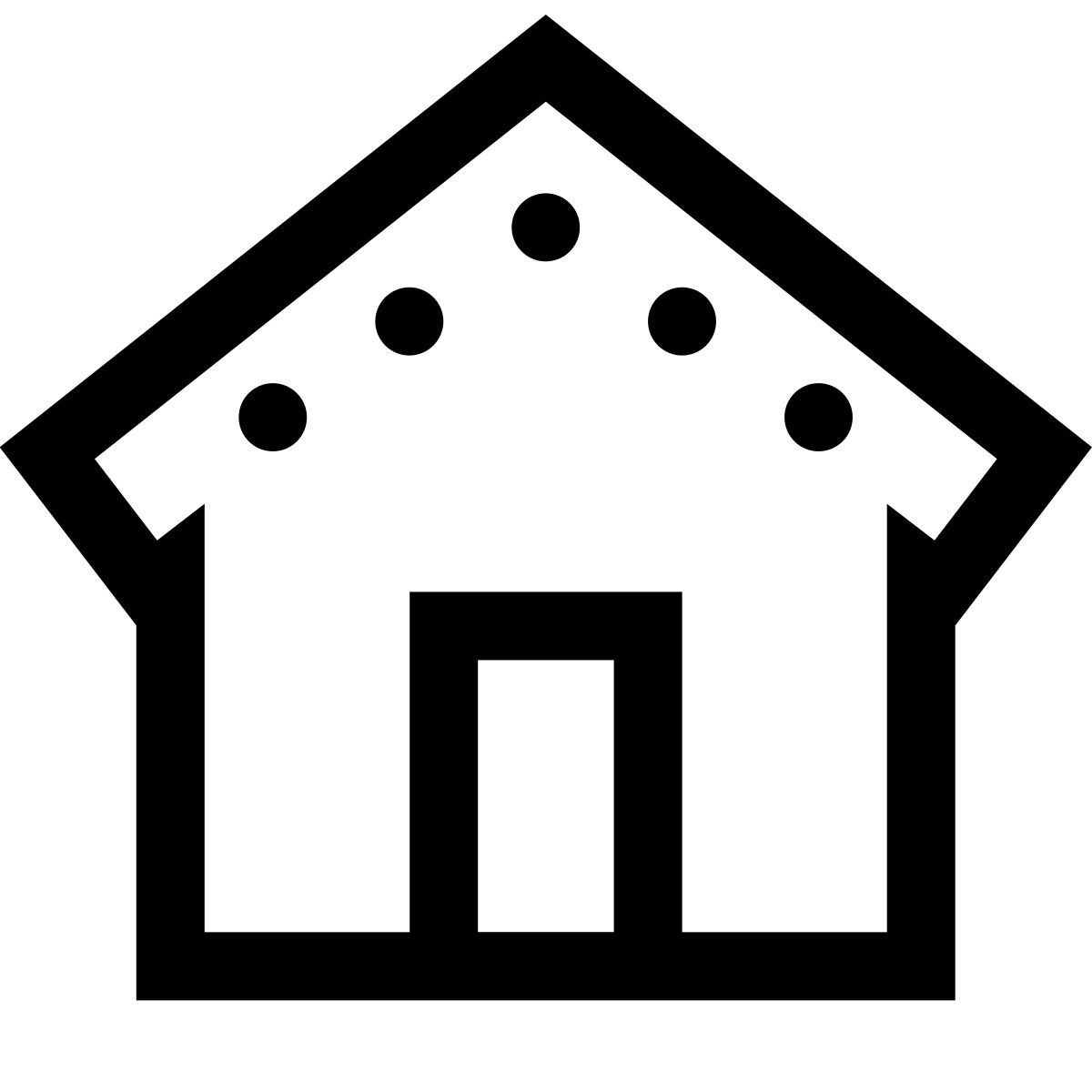 forma light sharp style gingerbread house icon