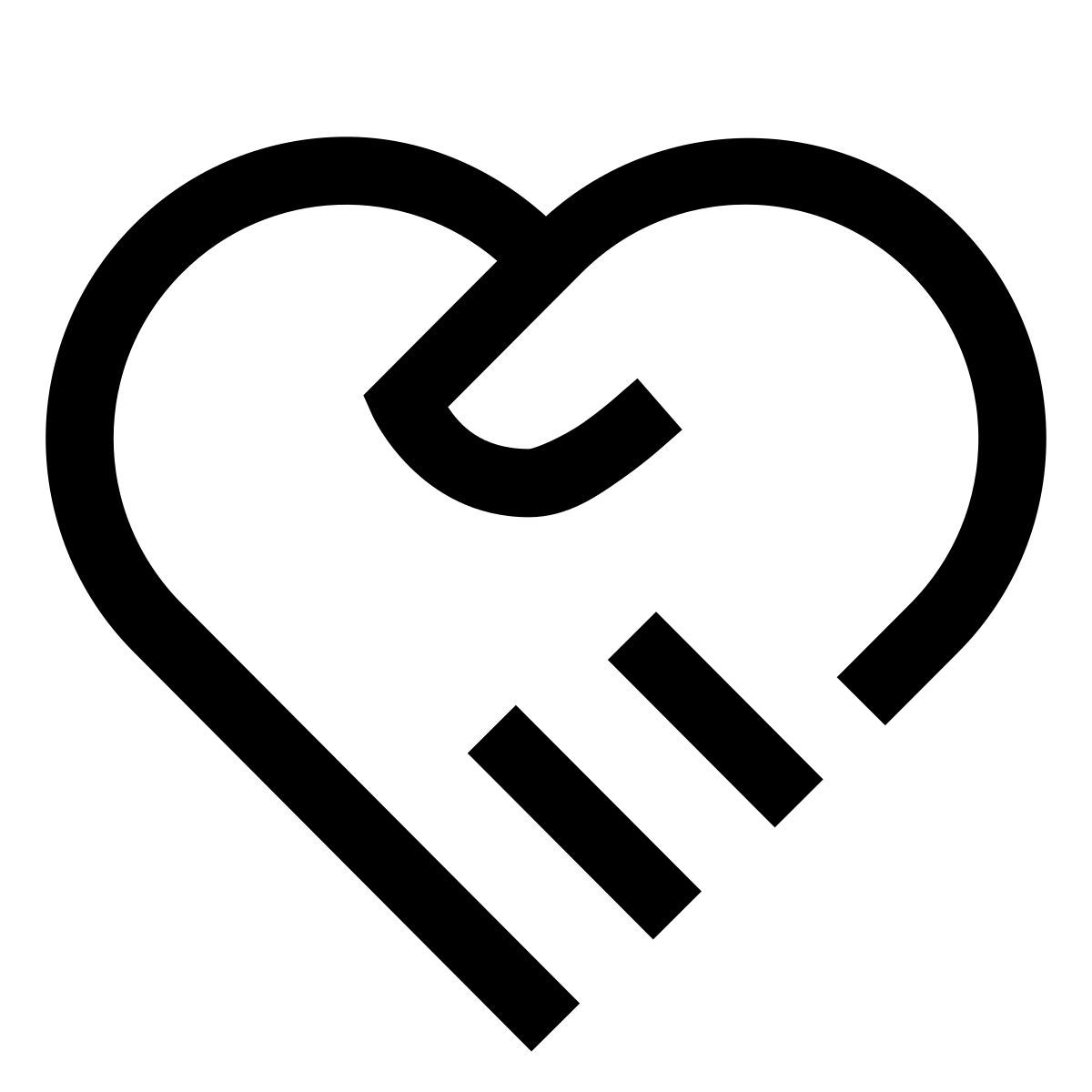 forma light sharp style 握手心型 icon