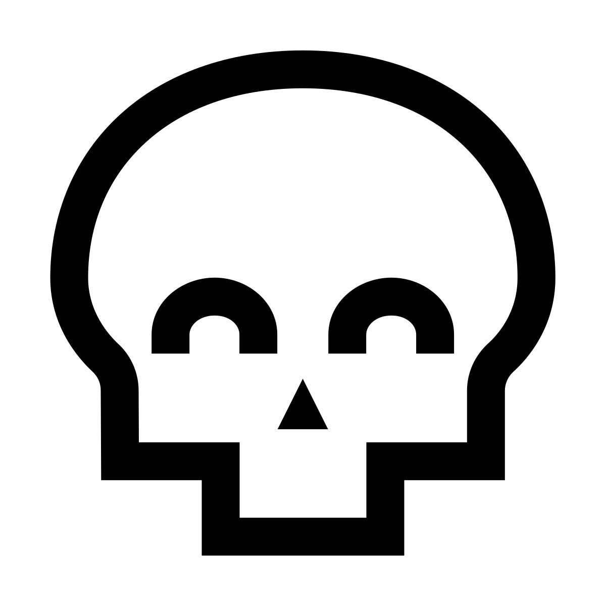 forma light sharp style calavera feliz icon
