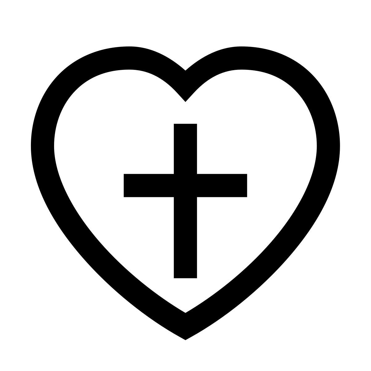 forma light sharp style croix de coeur icon